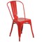 Emma and Oliver Commercial Grade 30" Round Metal Indoor-Outdoor Table Set with 4 Cafe Chairs